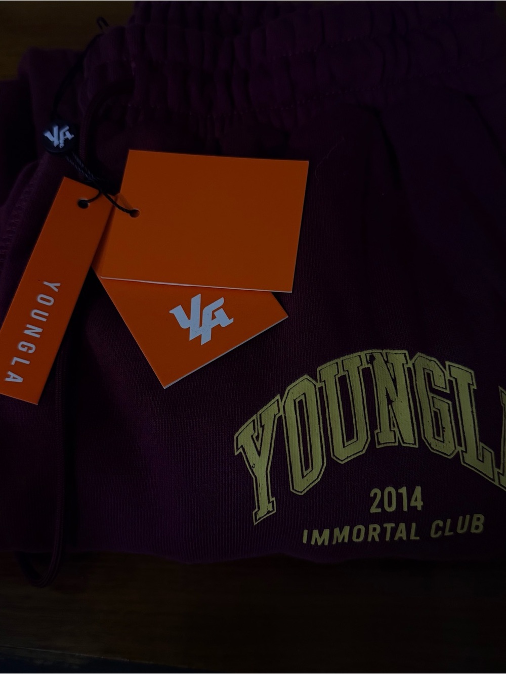 YoungLA Maroon Athletic sweatpants
